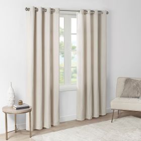 Solid Piece Dyed Grommet Top Curtain Panel(Only 1 Pc Panel)