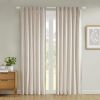 Clipped Jacquard Light Filtering Rod Pocket/Back Tab Single Curtain Panel(Only 1 Pc Panel)