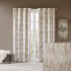 Printed Jacquard Grommet Top Total Blackout Curtain Panel(Only 1 Pc Panel)