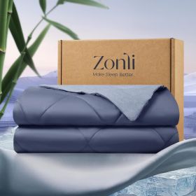 ZonLi Z-Magic Cooling Comforter, Hypoallergenic Bamboo Viscose, Lightweight Breathable Soft Summer Blanket for Hot Sleepers