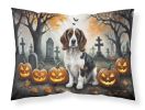 Welsh Springer Spaniel Spooky Halloween Standard Pillowcase Lightweight Super Soft Easy Care Decorative Artwork Pillowcase, Standard