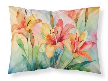 Lilies in Watercolor Standard Pillowcase Lightweight Super Soft Easy Care Decorative Artwork Pillowcase, Standard