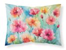 Carnations in Watercolor Standard Pillowcase Lightweight Super Soft Easy Care Decorative Artwork Pillowcase, Standard