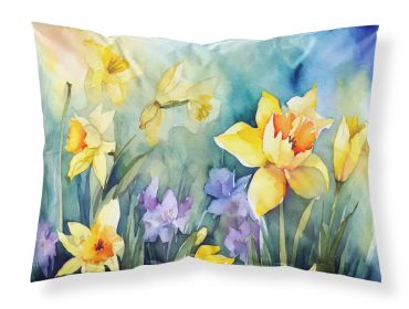 Daffodils in Watercolor Standard Pillowcase Lightweight Super Soft Easy Care Decorative Artwork Pillowcase, Standard