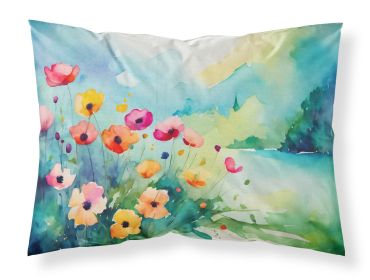 Anemones in Watercolor Standard Pillowcase Lightweight Super Soft Easy Care Decorative Artwork Pillowcase, Standard