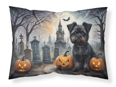 Affenpinscher Spooky Halloween Standard Pillowcase Lightweight Super Soft Easy Care Decorative Artwork Pillowcase, Standard