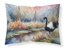 Black Swan Standard Pillowcase Lightweight Super Soft Easy Care Decorative Artwork Pillowcase, Standard