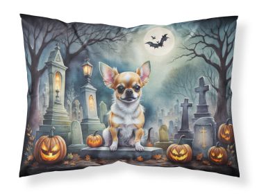 Chihuahua Spooky Halloween Standard Pillowcase Lightweight Super Soft Easy Care Decorative Artwork Pillowcase, Standard