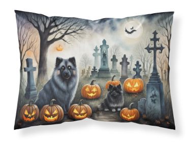 Keeshond Spooky Halloween Standard Pillowcase Lightweight Super Soft Easy Care Decorative Artwork Pillowcase, Standard