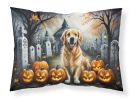 Golden Retriever Spooky Halloween Standard Pillowcase Lightweight Super Soft Easy Care Decorative Artwork Pillowcase, Standard