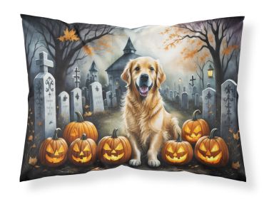 Golden Retriever Spooky Halloween Standard Pillowcase Lightweight Super Soft Easy Care Decorative Artwork Pillowcase, Standard