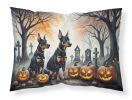 Doberman Pinscher Spooky Halloween Standard Pillowcase Lightweight Super Soft Easy Care Decorative Artwork Pillowcase, Standard