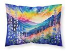 Delphinium in Color Standard Pillowcase Lightweight Super Soft Easy Care Decorative Artwork Pillowcase, Standard