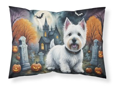 Westie Spooky Halloween Standard Pillowcase Lightweight Super Soft Easy Care Decorative Artwork Pillowcase, Standard