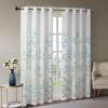 Burnout Printed Curtain Panel Pair(2 Pcs Window Panels)