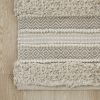 Woven Texture Stripe Bath Rug