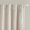 Clipped Jacquard Light Filtering Rod Pocket/Back Tab Single Curtain Panel(Only 1 Pc Panel)