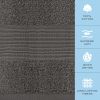 4 Pack Resort Collection Soft Bath Towels 28x55 in Luxury Hotel Plush & Absorbent Cotton Bath Towel Large Charcoal