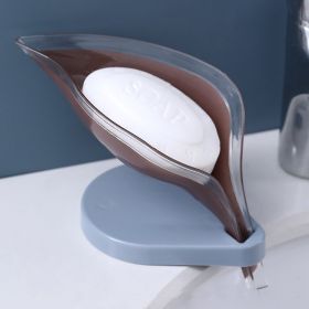 Soap Holder Sink Sponge Drain Box Creative Suction Cup (Option: A Brown-1pc)