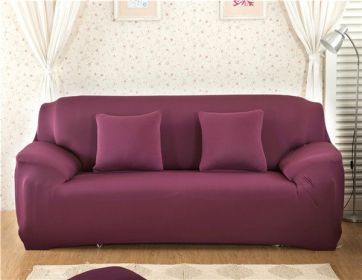 Solid Corner Sofa Covers Couch Slipcovers Elastica Material Sofa Skin Protector Cover Sofa Armchair (Option: 18-Two seat)