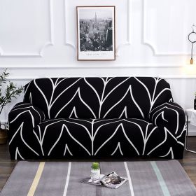 Elastic Universal Sofa Cover (Option: Black-Pillowcase 2pcs)