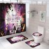 Halloween Shower Curtain Sets Waterproof Bathroom Decor