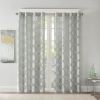 Fretwork Burnout Sheer Curtain Panel(Only 1 Pc Panel)