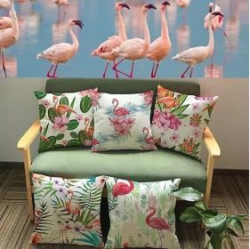 Fabulous Flamingos Cushion Covers (Cushion Style: Design G)