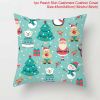 45*45 Christmas Cushion Cover Merry Christmas Decorations for Home Santa Reindeer Pillow Cases Xmas Gifts New Year 2024 Navidad