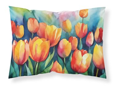 Tulips in Watercolor Standard Pillowcase Lightweight Super Soft Easy Care Decorative Artwork Pillowcase, Standard (Default: Default)