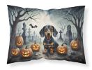 Dachshund Spooky Halloween Standard Pillowcase Lightweight Super Soft Easy Care Decorative Artwork Pillowcase, Standard