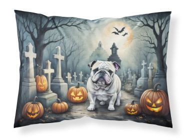 English Bulldog Spooky Halloween Standard Pillowcase Lightweight Super Soft Easy Care Decorative Artwork Pillowcase, Standard (Default: Default)