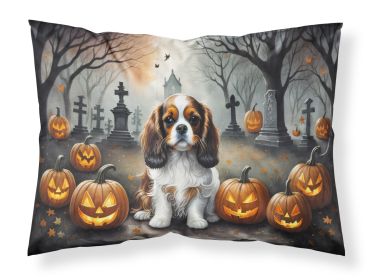 Cavalier Spaniel Spooky Halloween Standard Pillowcase Lightweight Super Soft Easy Care Decorative Artwork Pillowcase, Standard (Default: Default)