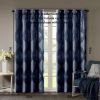 Ogee Knitted Jacquard Total Blackout Curtain Panel(Only 1 Pc Panel)