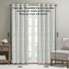 Knitted Jacquard Paisley Total Blackout Grommet Top Curtain Panel(Only 1 Pc Panel